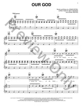 Our God piano sheet music cover